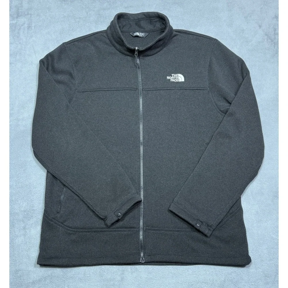 The North Face Jacket Mens XL Gordon Lyons Full Zip Fleece Black Gorpcore Hiking